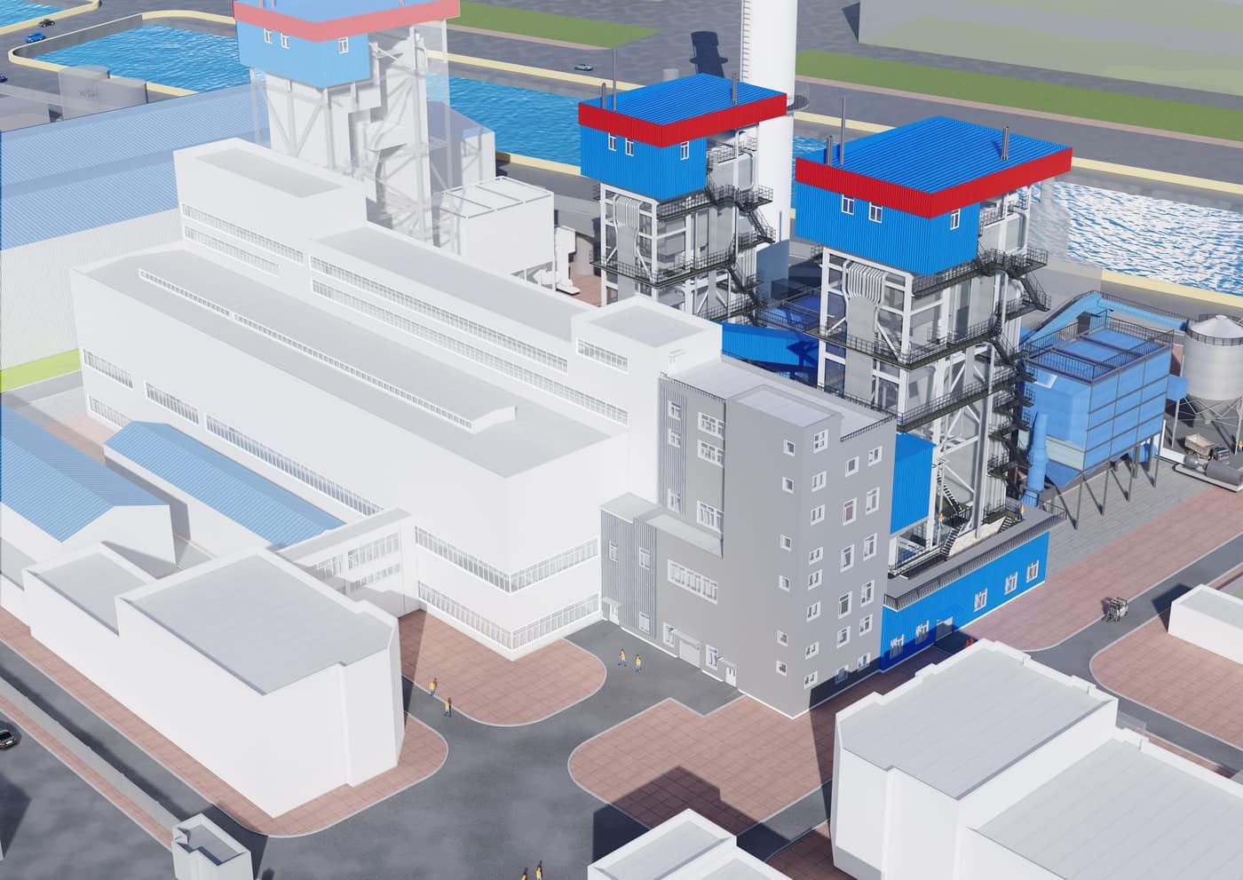 Selected main-plant rendering from the Shandong Wanda project folder